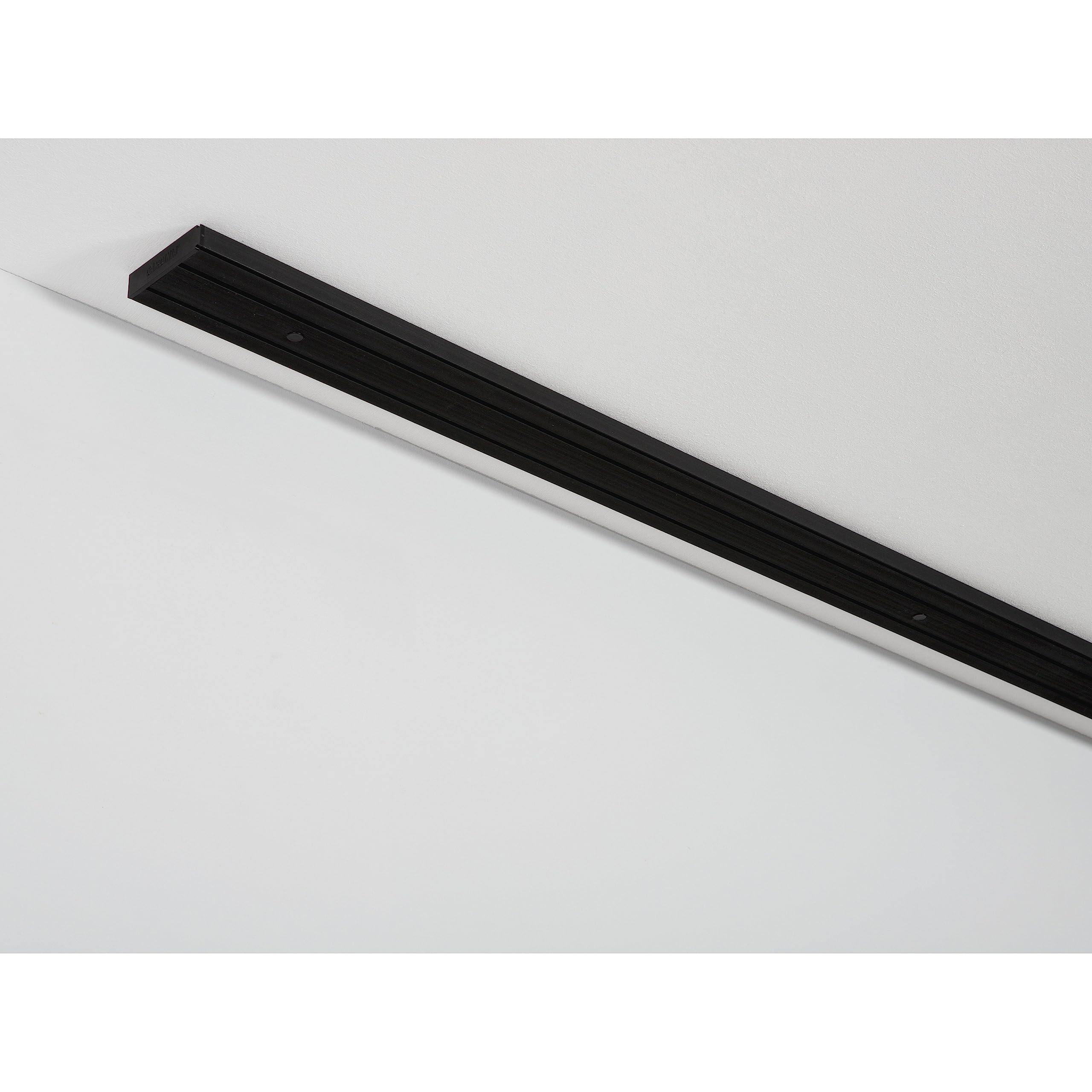 GARDINIA Chicago Vorhangschiene 1-läufig Schwarz 150 cm Set