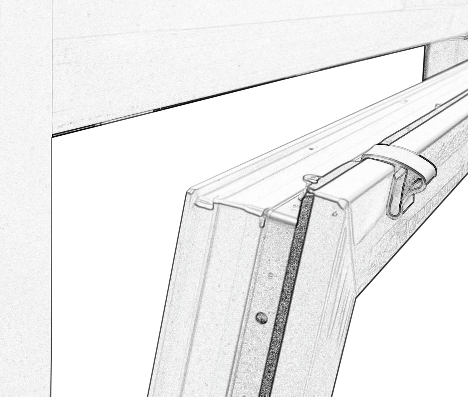 Gardinia Solid Klemmhalter Weiß 6 Stück für Alu-Jalousie 25 mm