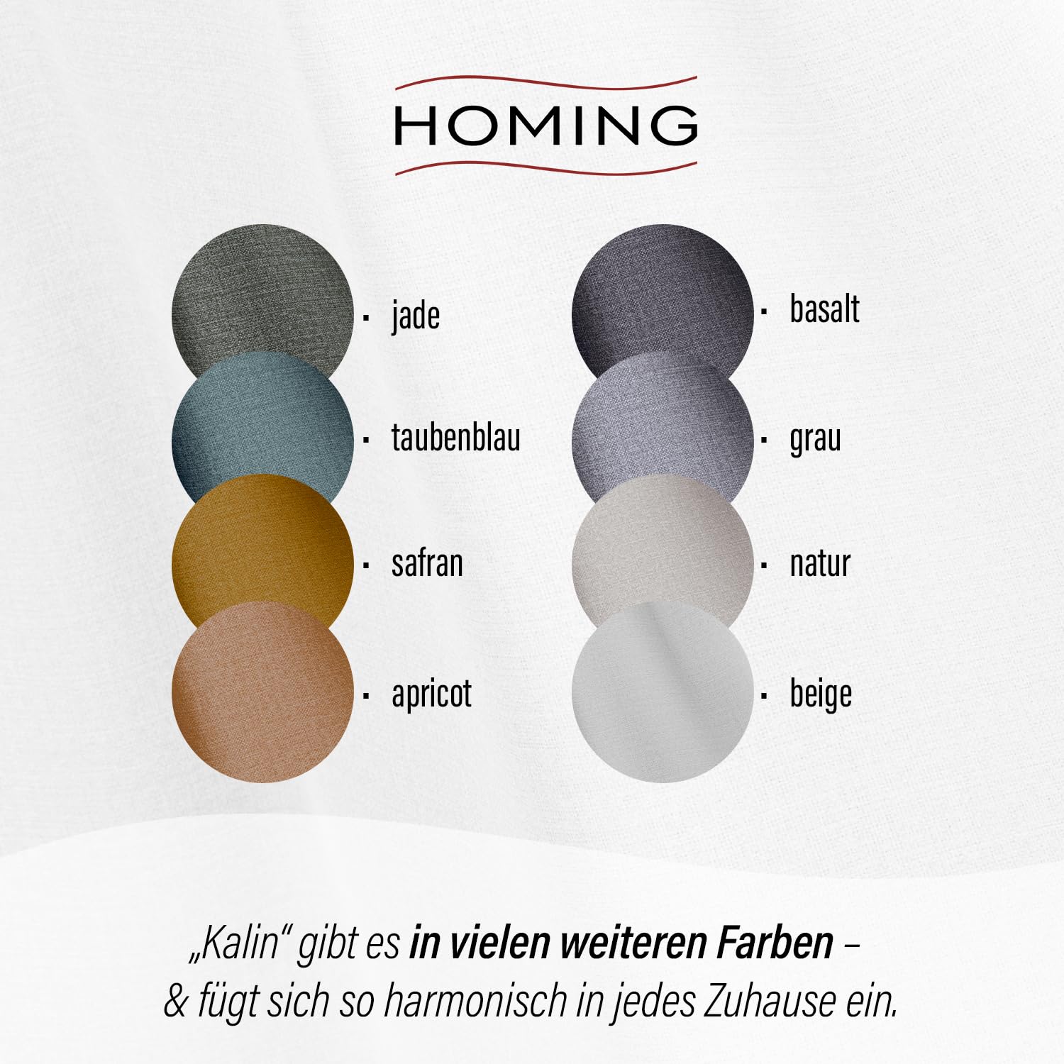 Homing Kalin Vorhang blickdicht Beige 140x245 cm