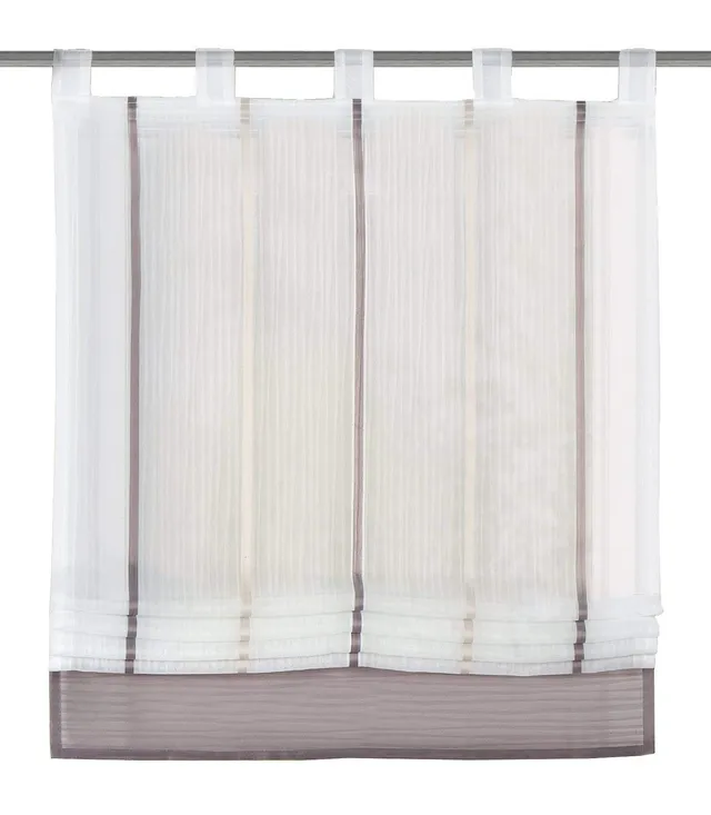 Home Fashion Raffrollo Gabi transparent stein 150x120 cm