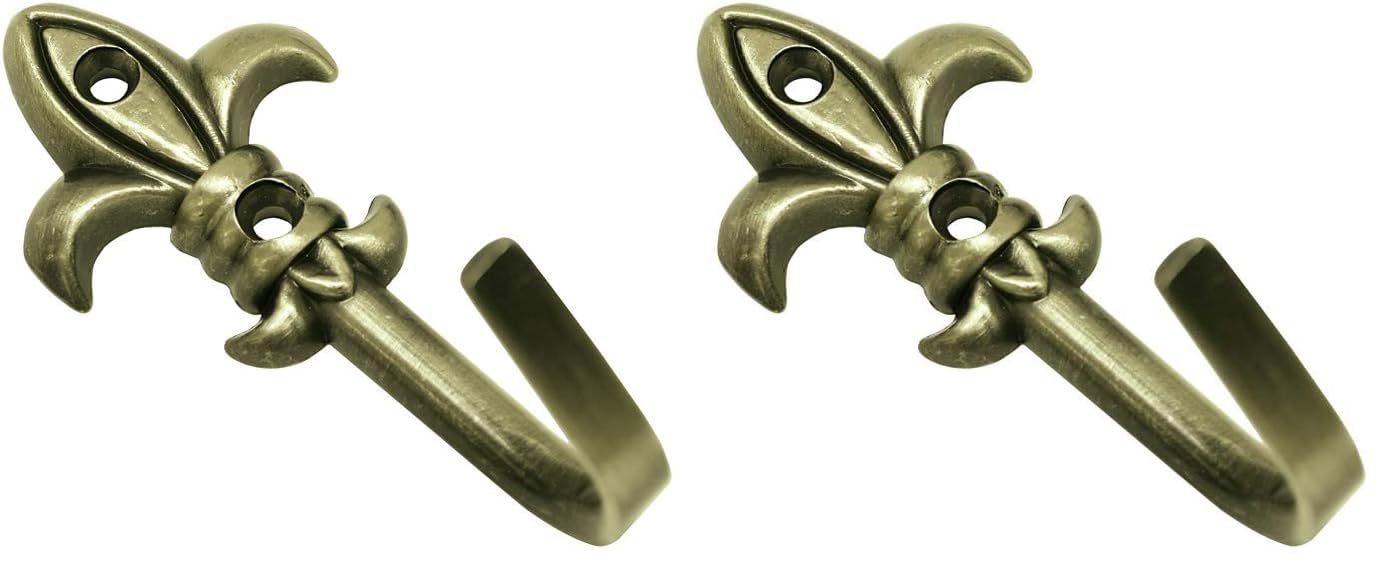 GARDINIA Memphis Zierhaken Lilie 5,5cm 2 Stück