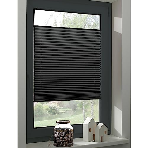 GARDINIA Plissee Concept Thermo Plissee schwarz 80x130 cm