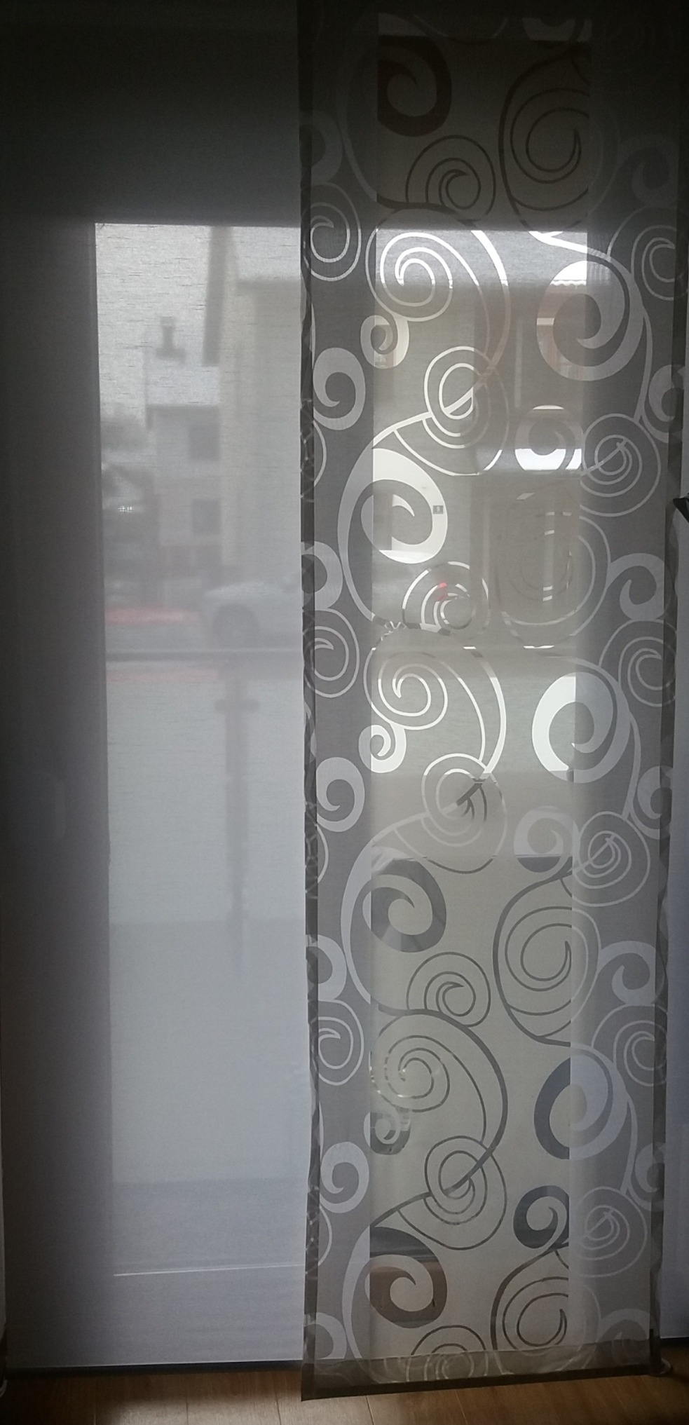 Home Fashion Schiebegardine Rom 245x60 Weiß mit Zubehör