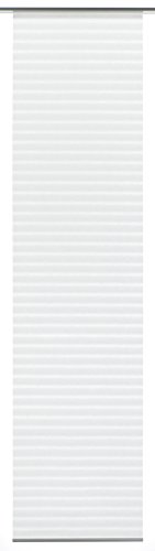 Gardinia Solid Flame Flächenvorhang Weiß 60x300 cm