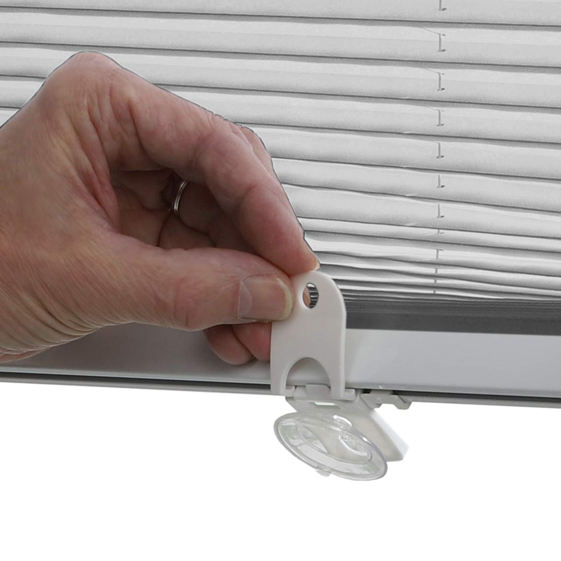 GARDINIA Solo Plissee Grau 47,3x100 cm Dachfenster