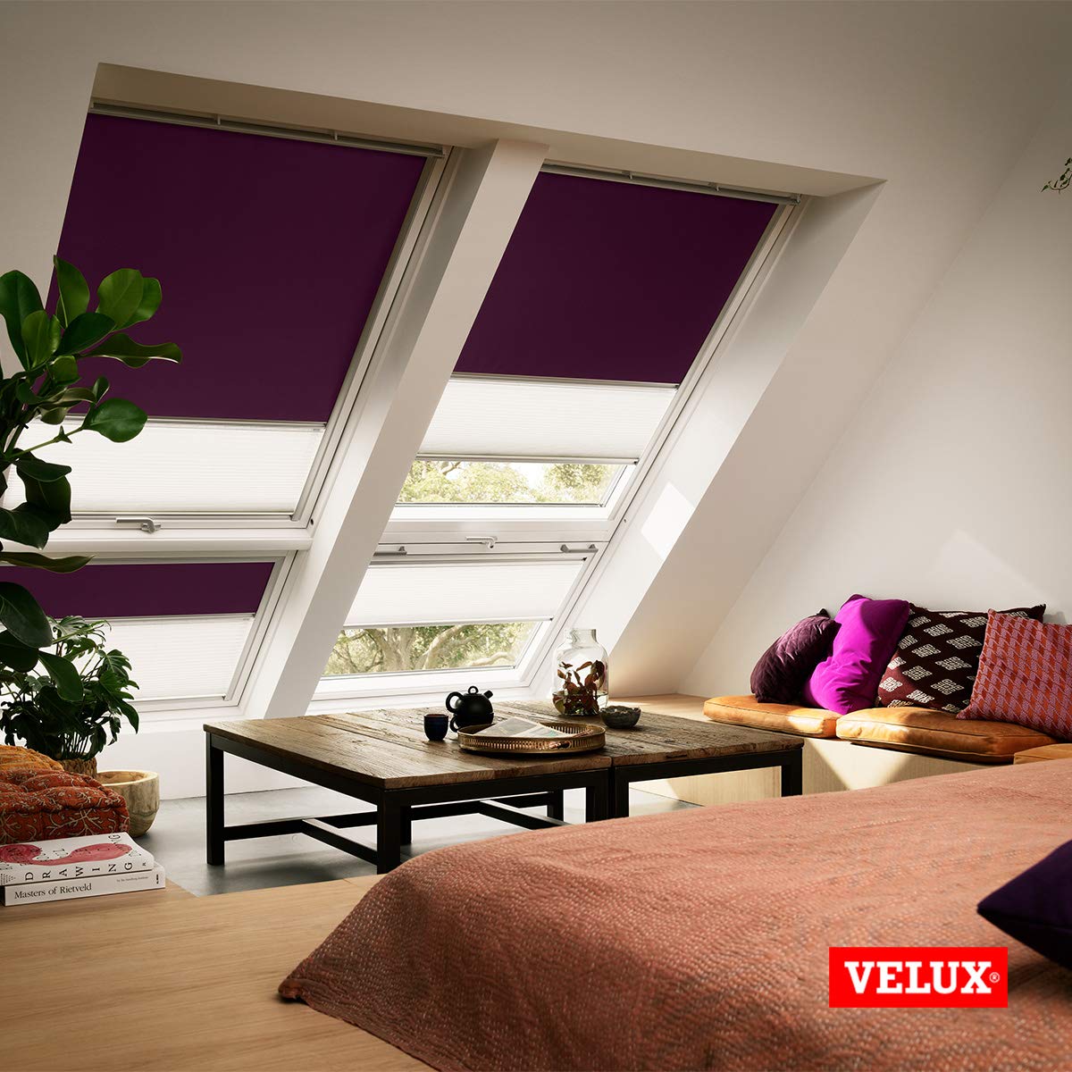 Velux Verdunkelung Plus Duo Rollo sandbeige CK02 Dachfenster