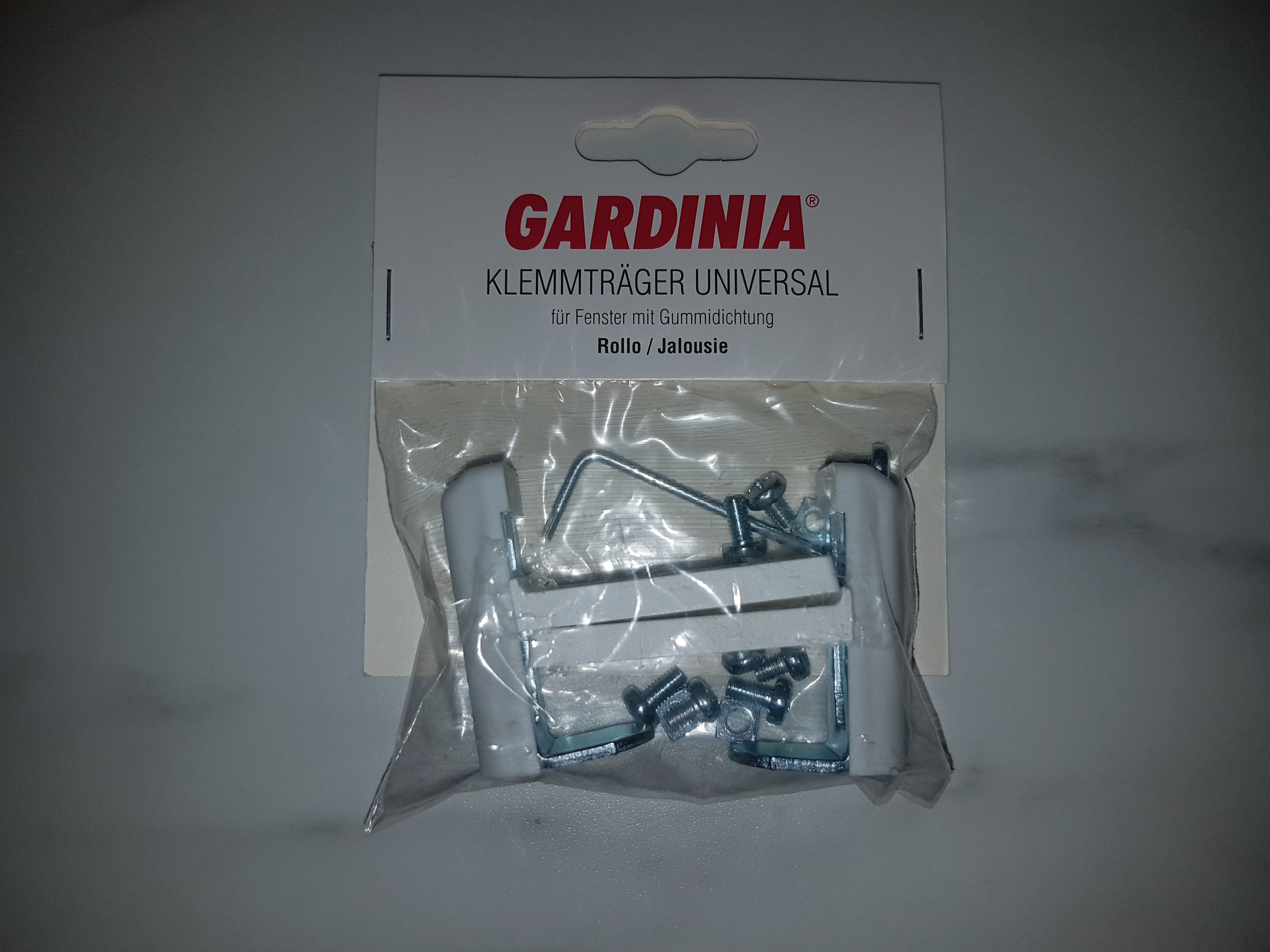Gardinia Chicago Klemmträger Weiß 6-26 mm 2 Stück