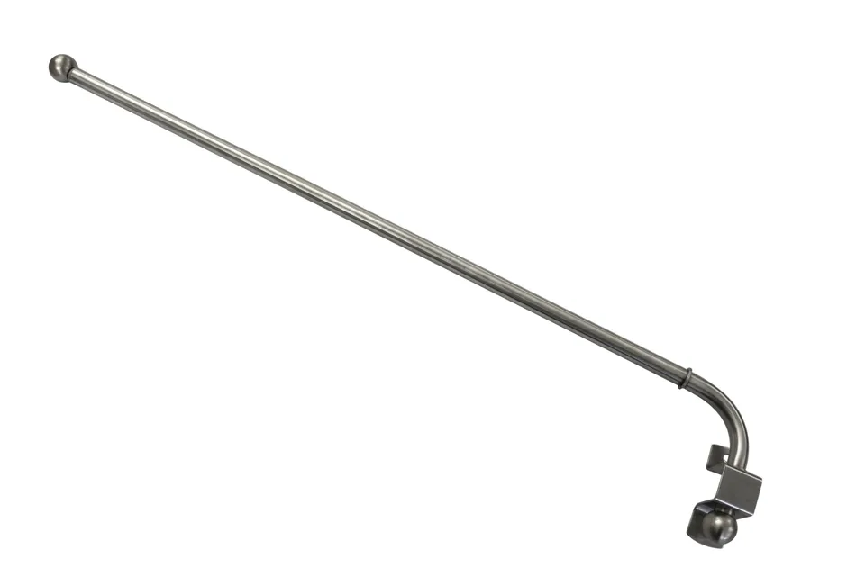 GARDINIA Denver Schwenkstange 55-85cm Edelstahl-Optik
