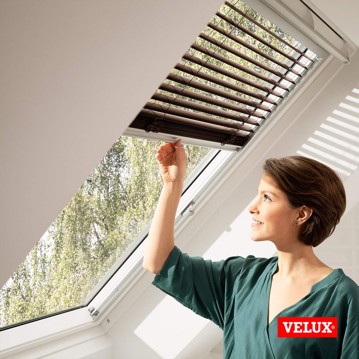 VELUX Jalousien C02 Jalousie Lichtgrau Matt Silber