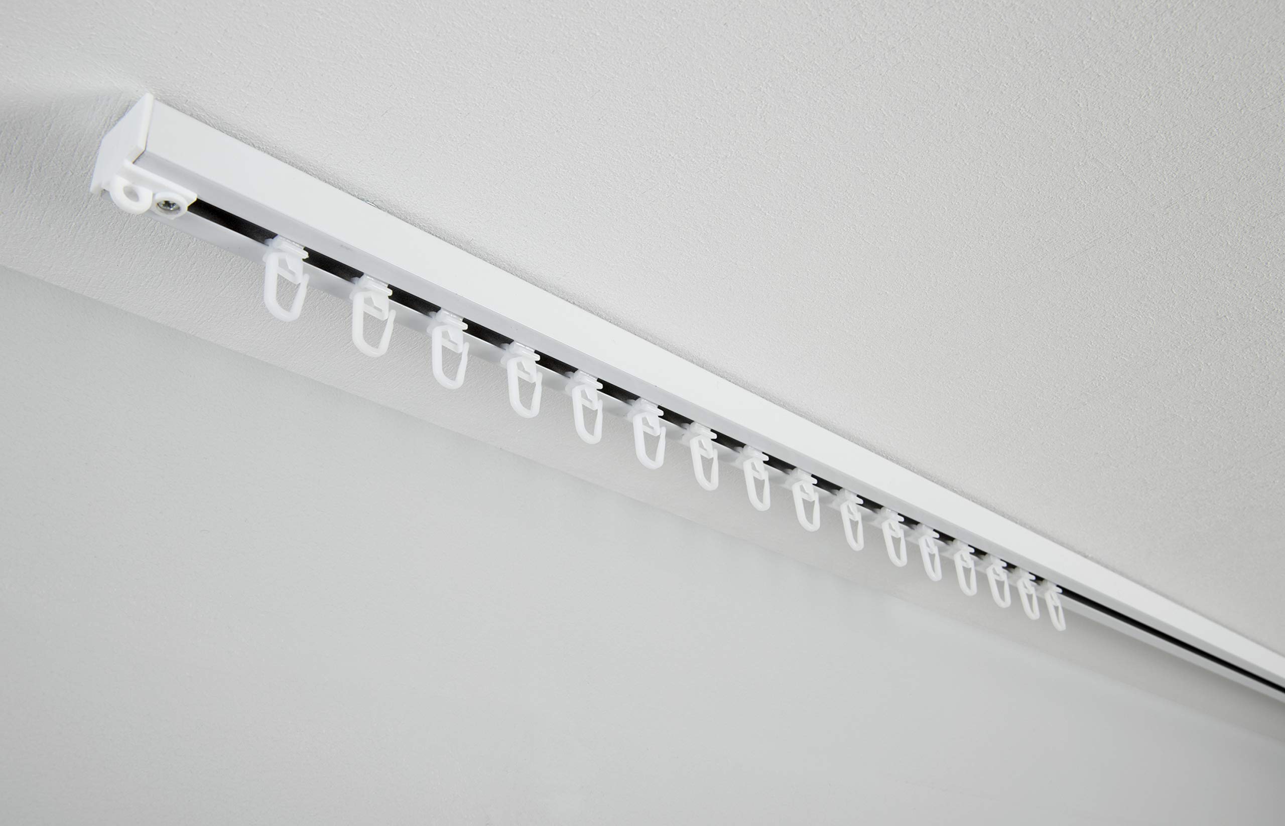 GARDINIA Chicago Luna Vorhangschiene 160cm Weiß 1-läufig