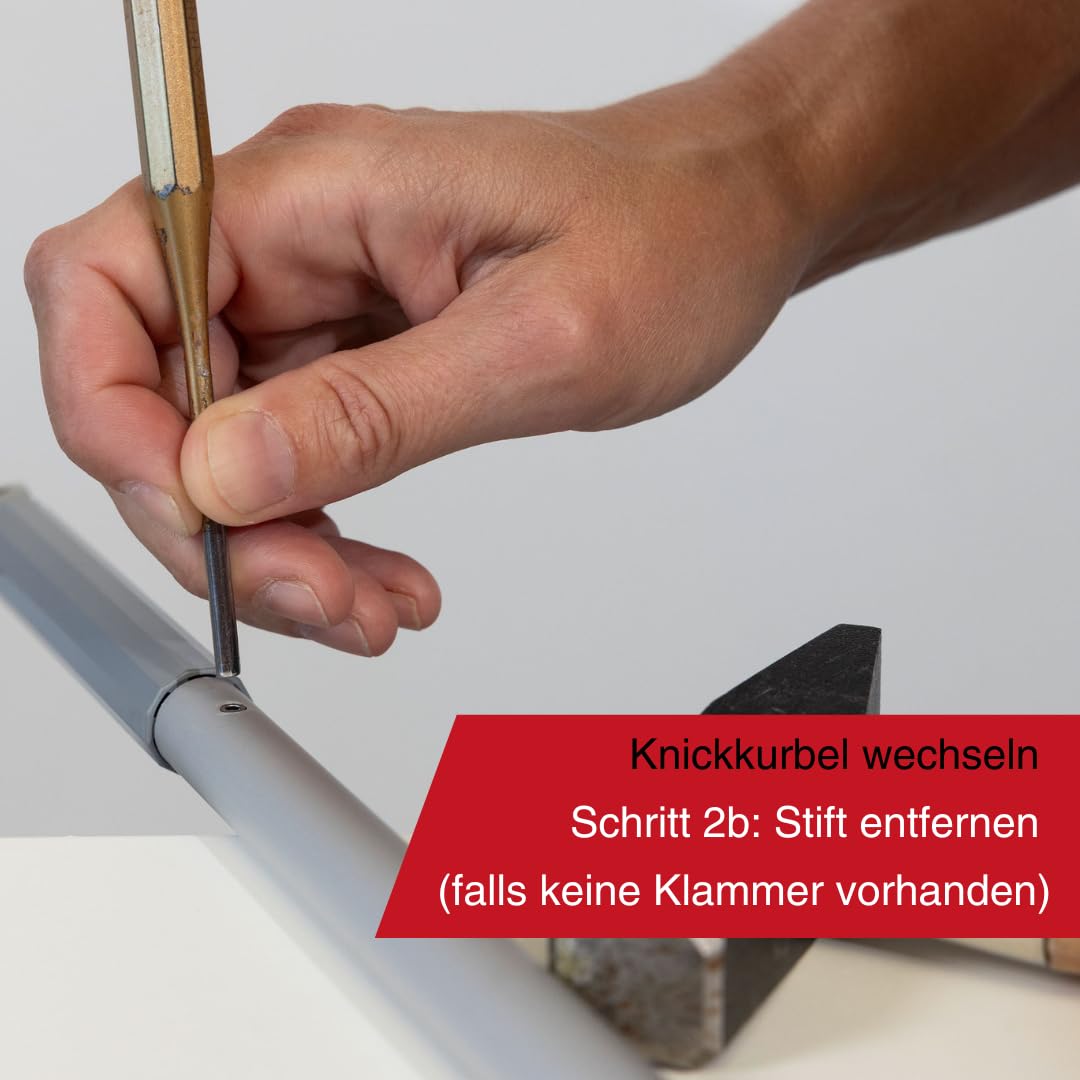 WAREMA Terrea Knickkurbel Raffstore-Kurbel 14 cm Aluminium