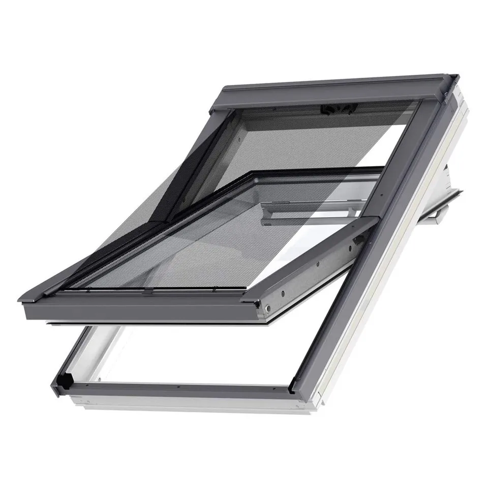 VELUX Hitzeschutz-Markise B37xH98 Schwarz MHL manuell