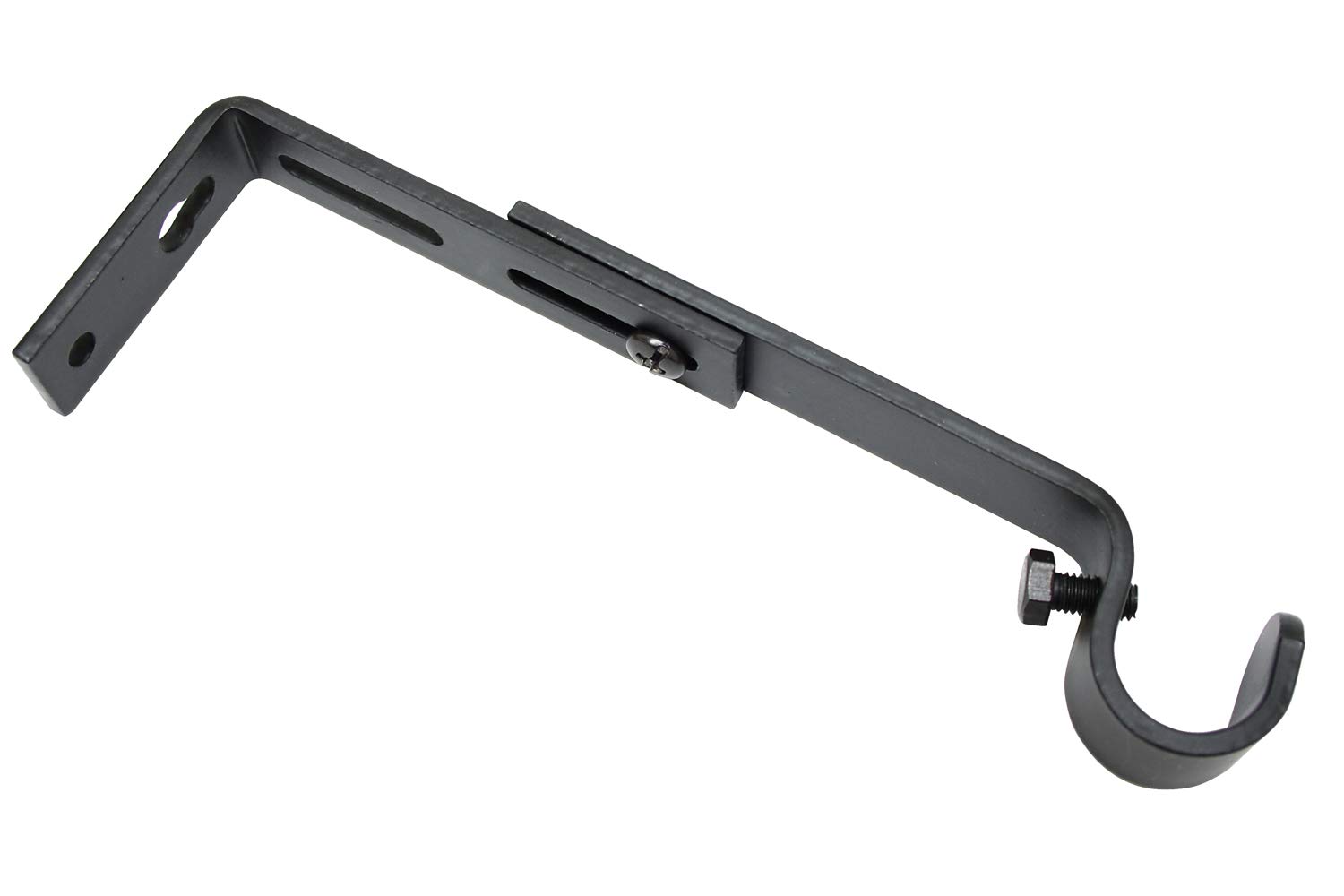 GARDINIA Memphis Träger Ø16mm Schwarz-Matt 10-14cm 2 Stück