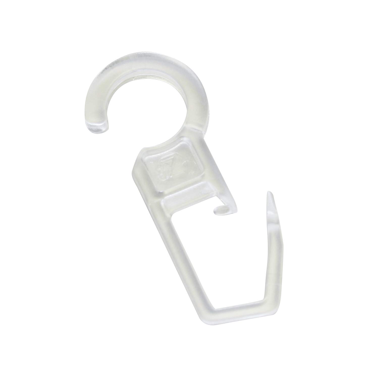 GARDINIA Chicago Faltenlegehaken Transparent 10 Stück
