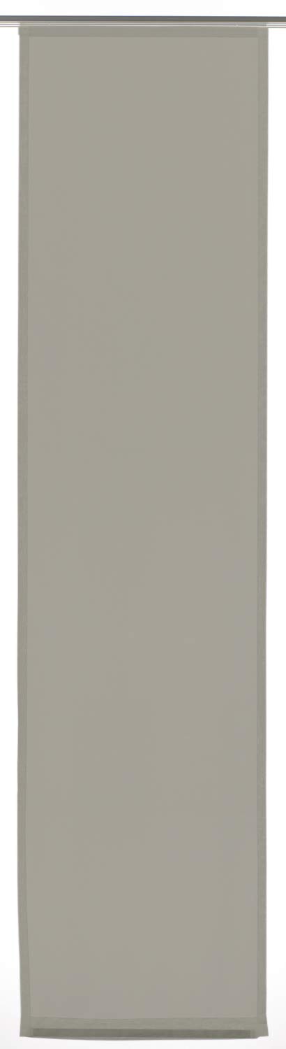 GARDINIA Solid Flächenvorhang Basic Anthrazit 60x245