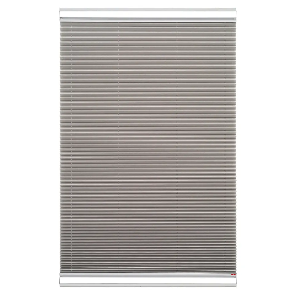 Brillant Plissee-Rollos 35x130 cm Plissee hellgrau kleben