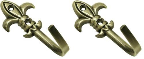 GARDINIA Memphis Zierhaken Lilie 5,5cm 2 Stück