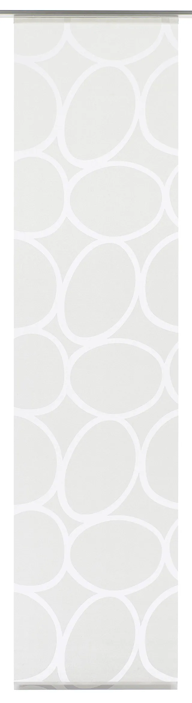 Gardinia Solid Flächenvorhang 60x245 cm Weiß Steine Lichtdurchlässig