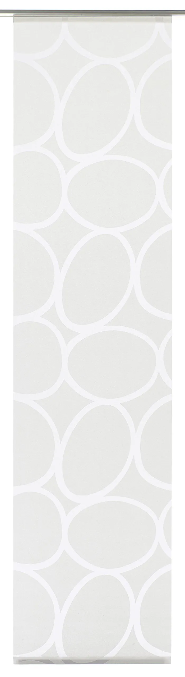Gardinia Solid Flächenvorhang 60x245 cm Weiß Steine Lichtdurchlässig