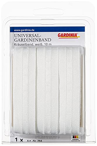 GARDINIA Chicago Gardinenband weiß 22mm x 10m Polyester