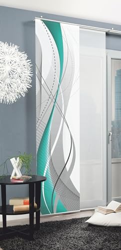 Home Fashion Carlisle Schiebegardine 60x245 cm Petrol