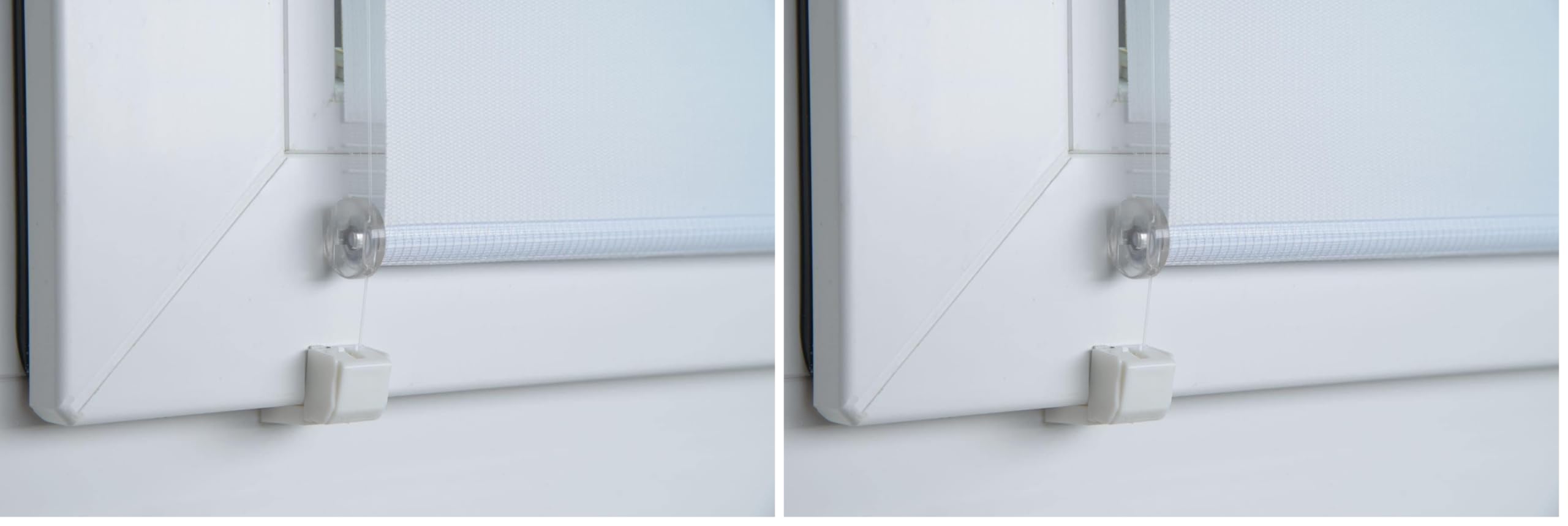 K-HOME Klemmfix Doppelrollo Seitenverspannung weiß