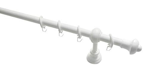 GARDINIA Chicago Bifo Gardinenstange 120cm Weiß Ø28mm