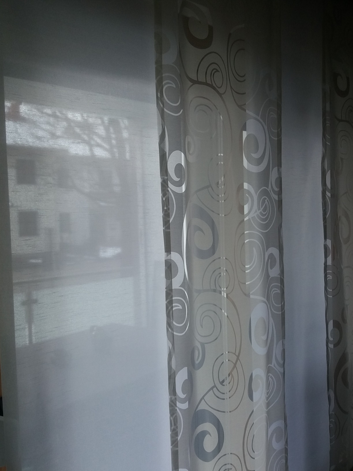 Home Fashion Schiebegardine Rom 245x60 Weiß mit Zubehör
