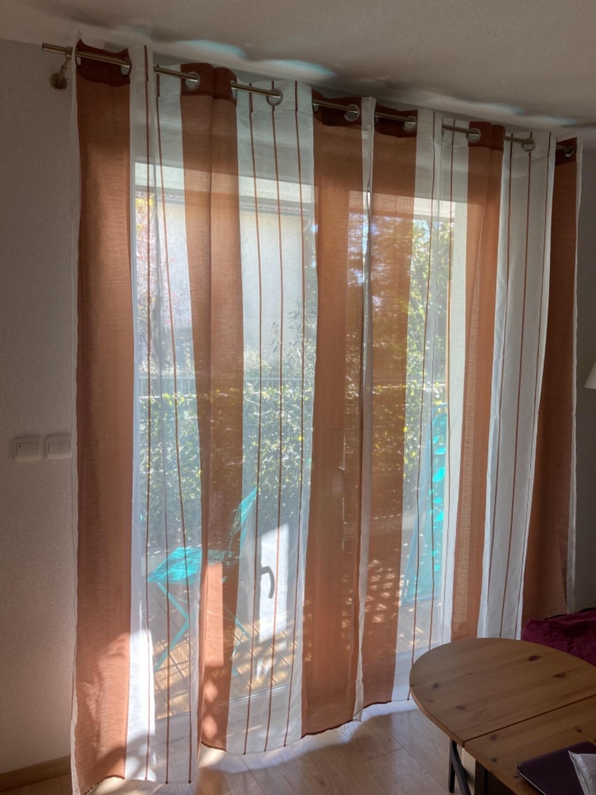 Topfinel Gardinen Vorhänge Ösen Grün 140x240 cm 2er Set