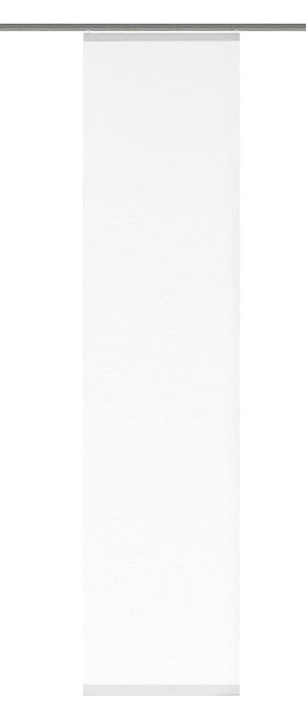 Home Fashion Schiebegardine Rom 245x60 Weiß mit Zubehör