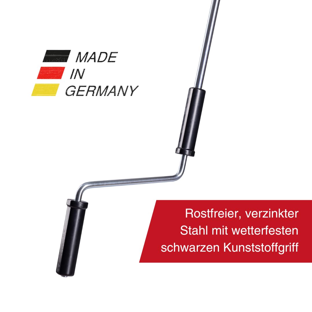 Warema Terrea Markisenkurbel 1600 mm Stahl verzinkt Haken
