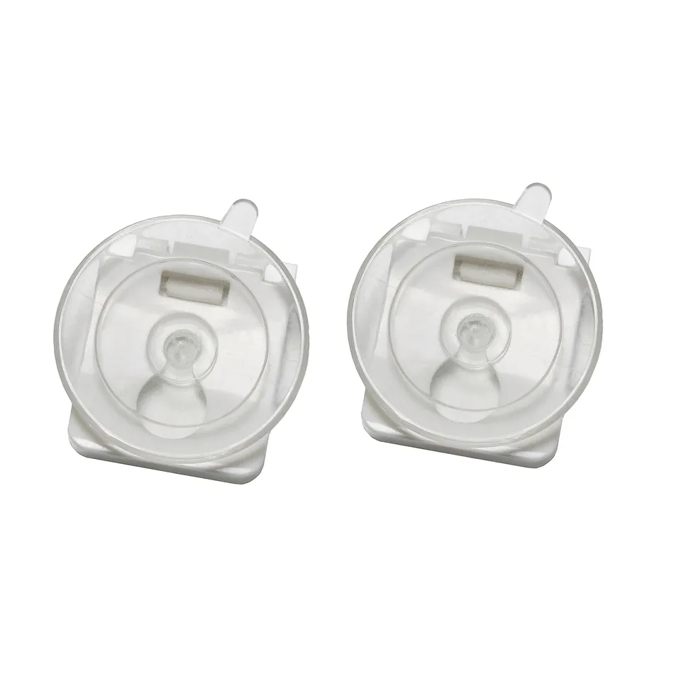 GARDINIA Plissee Solo Saugnapf-Set mit Clip transparent 2 Stück