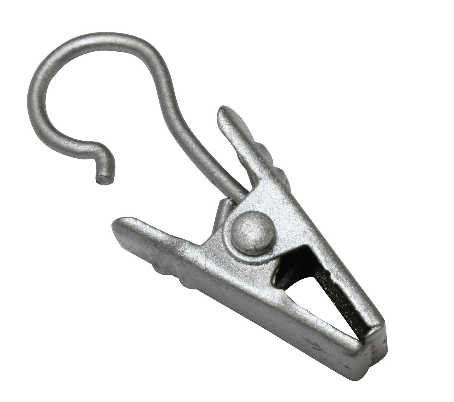 Gardinia Chicago Clipshaken silber-matt 10 Stück Metall