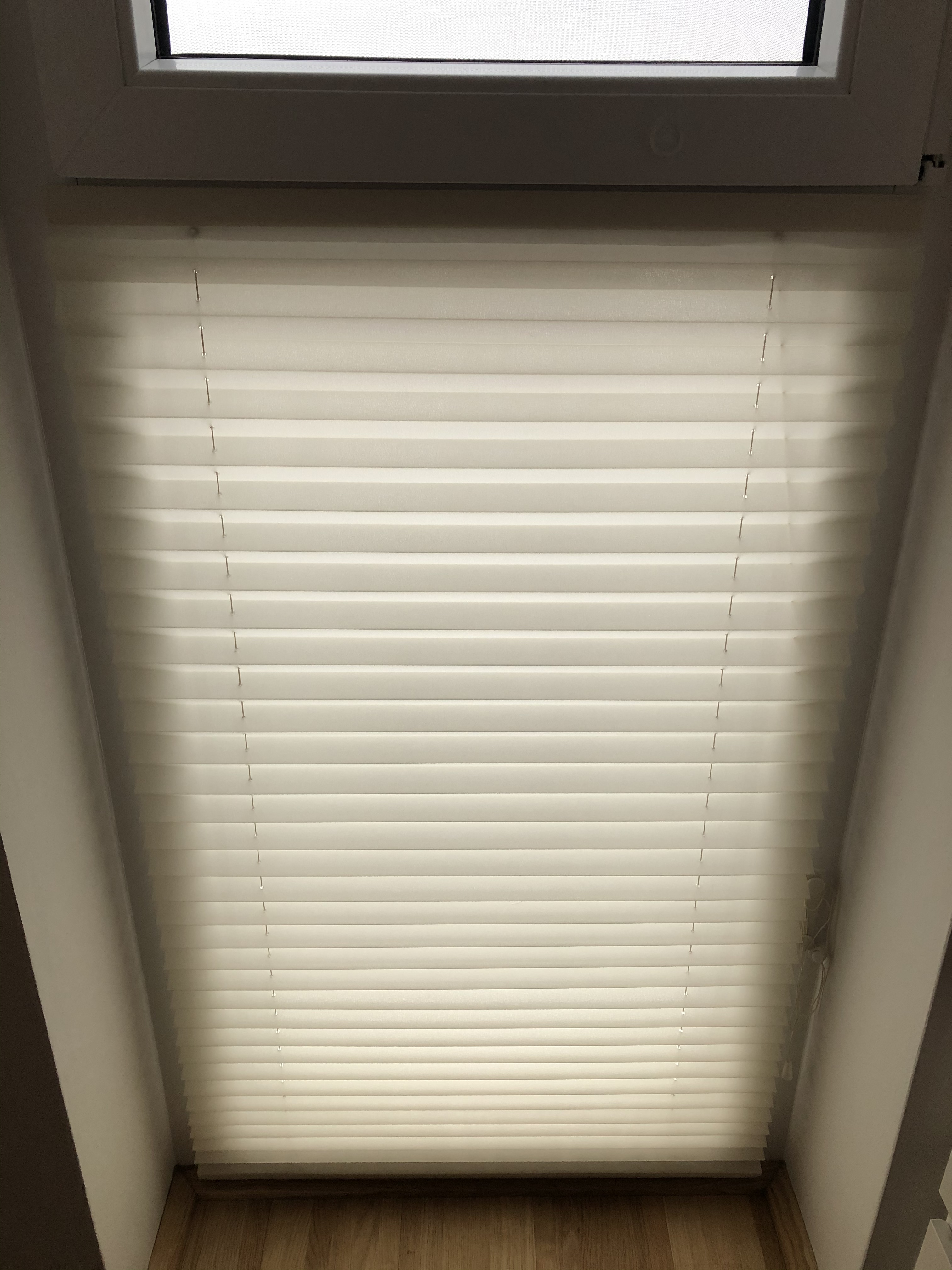 K-Home Plissee Klebe Weiß B80xH210 cm Lichtschutz