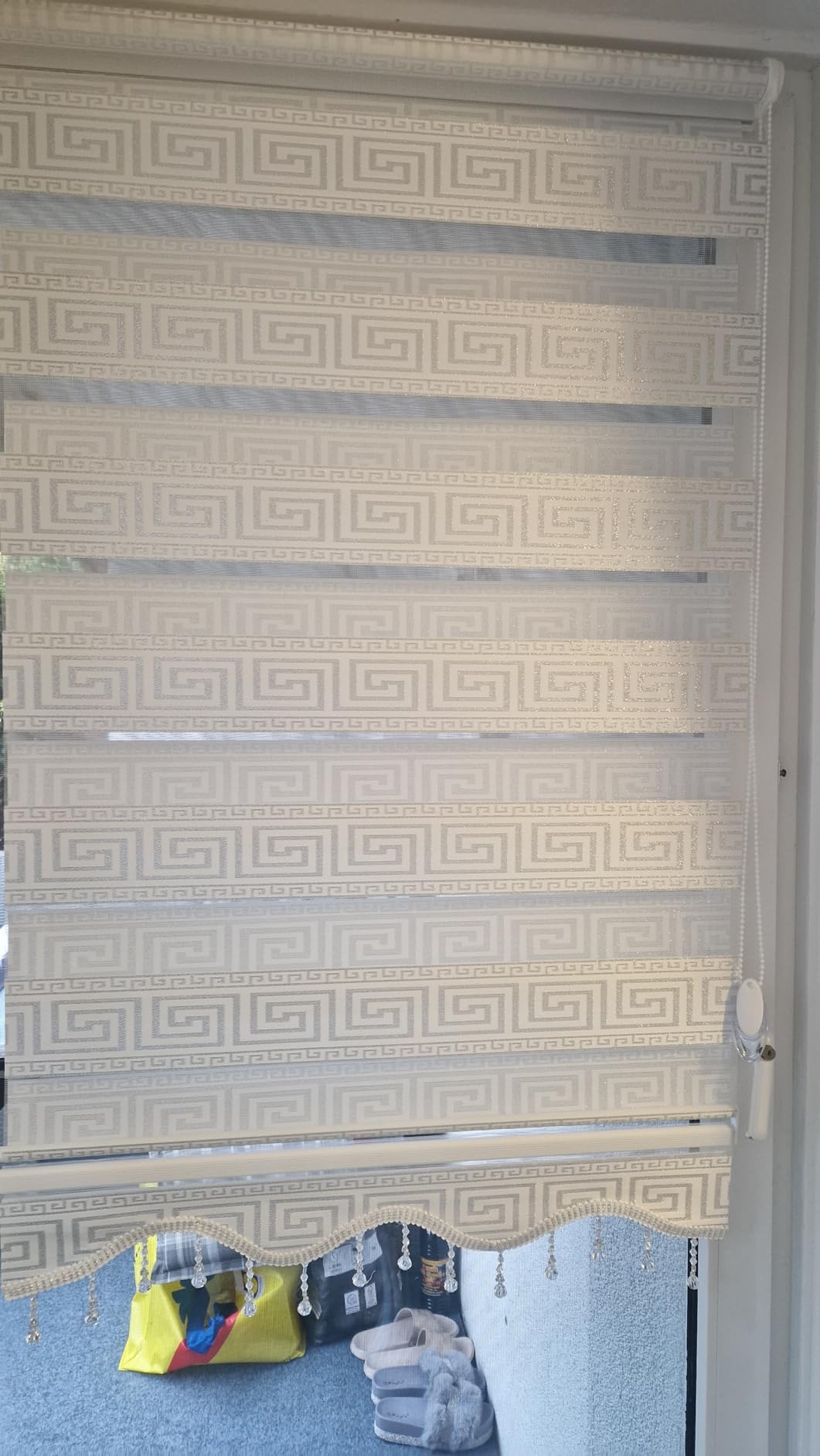 Brillant Doppelrollo Klemmfix Medusa Barock 50x200 cm Glitzer