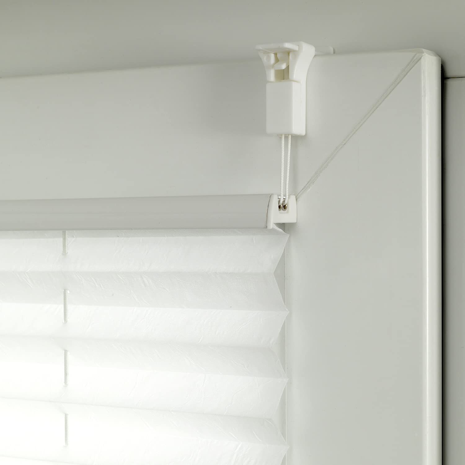 GARDINIA Bella EASYFIX Plissee Weiß 80x130 cm blickdicht