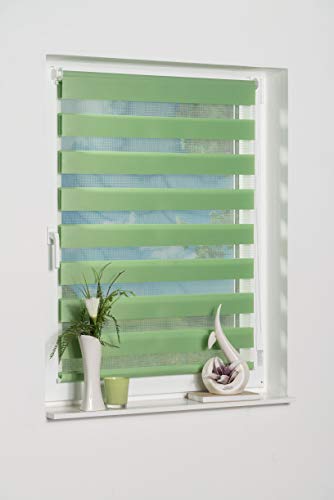 K-Home Doppelrollo Madrid 45x150 cm Grün Klemmfix