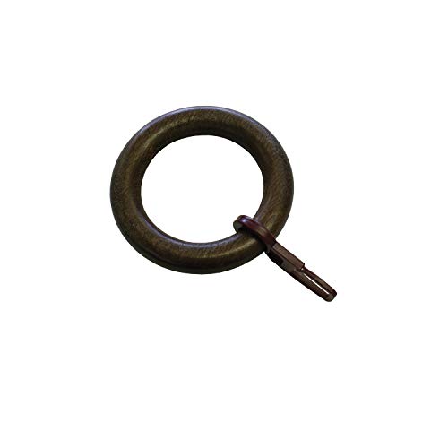 GARDINIA Memphis Gardinenringe 28 mm Messing-Antik 10 Stück