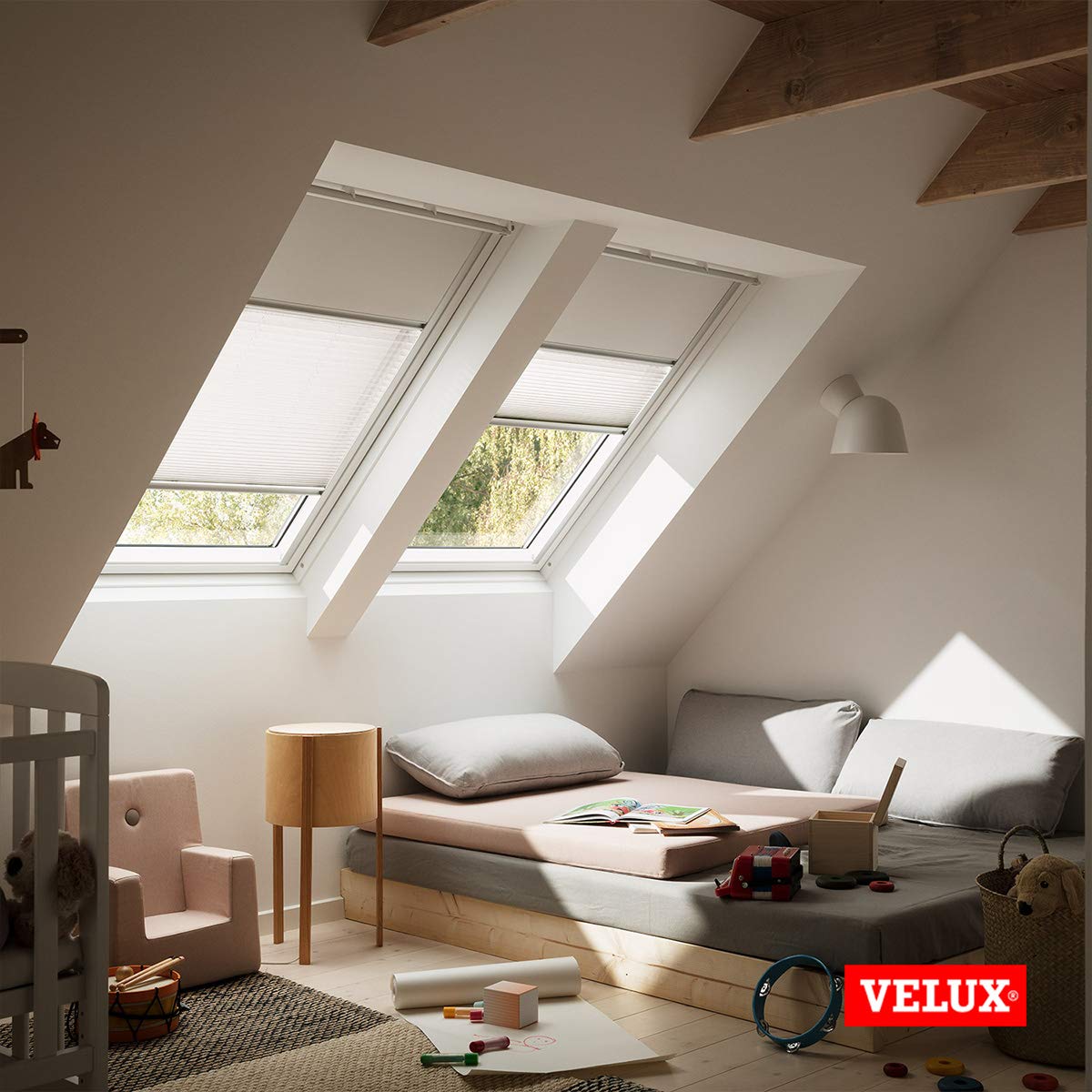 Velux Verdunkelung Plus Duo Rollo sandbeige CK02 Dachfenster