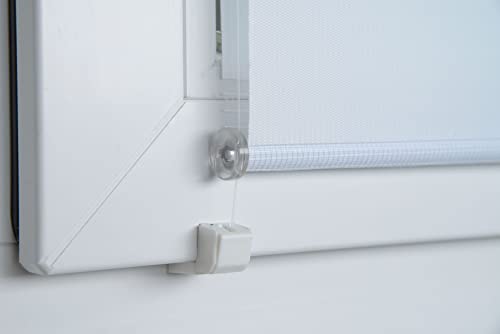 K-HOME Klemmfix Doppelrollo Seitenverspannung weiß