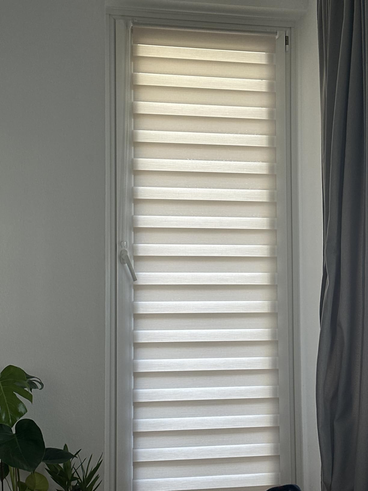Brillant Doppelrollo Klemmfix 90x200 Schwarz-Silber blickdicht
