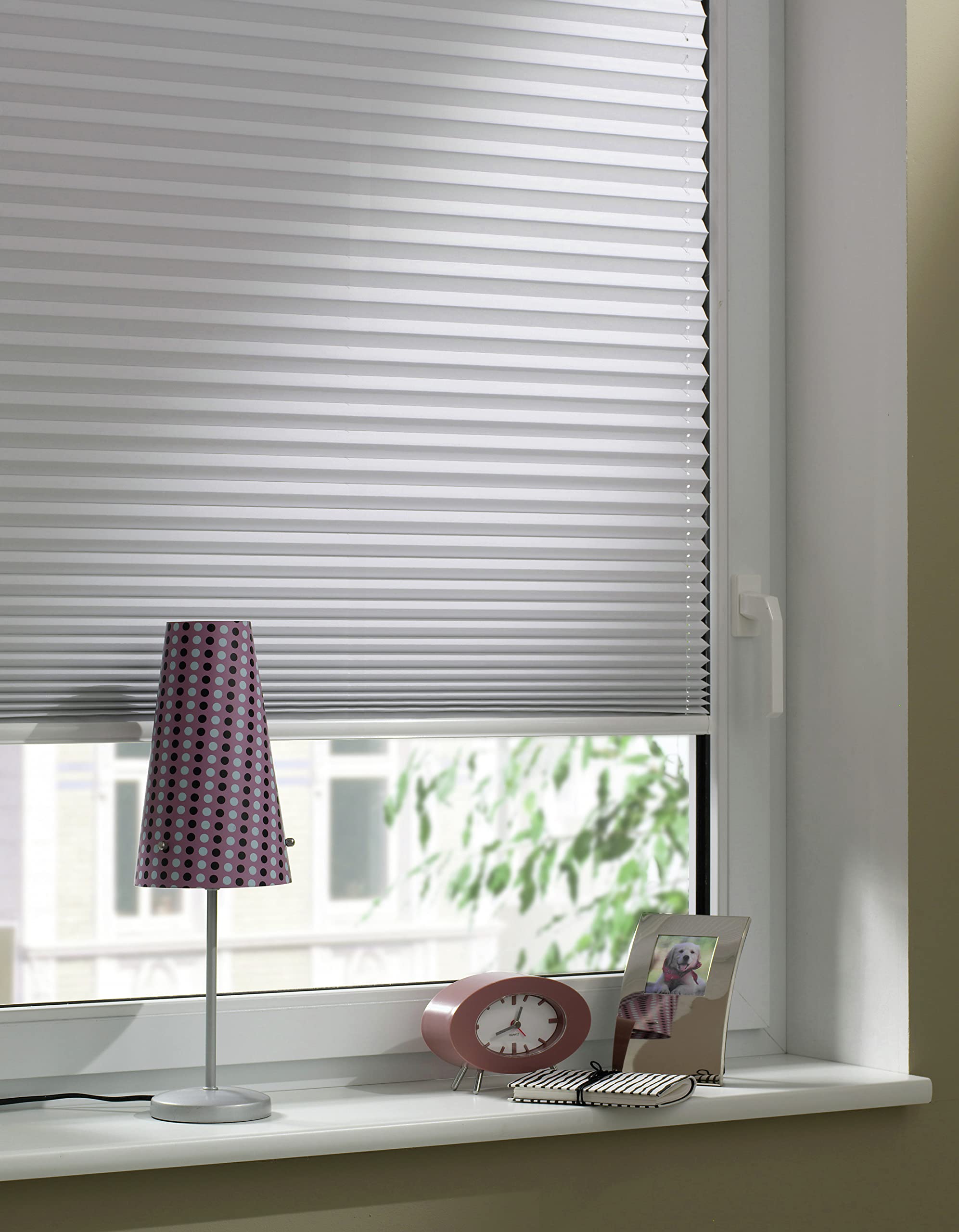 GARDINIA EASYFIX Thermo-Plissee Weiß 80x130 zum Klemmen