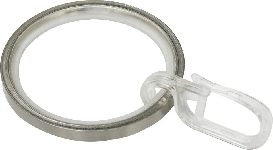 GARDINIA Chicago Gardinenringe Edelstahl-Optik 10 Stk