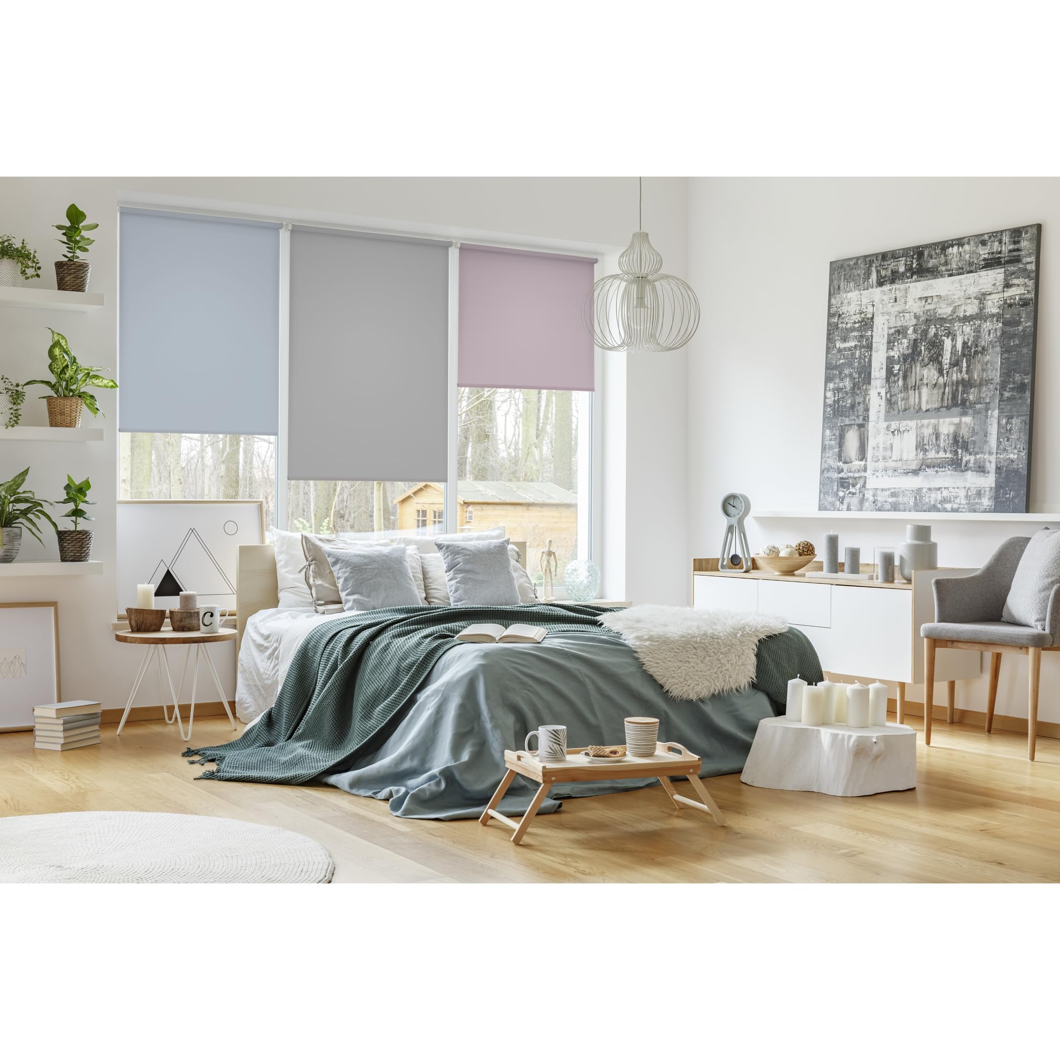 GARDINIA EASYFIX Rollo 75x150 cm Steingrau