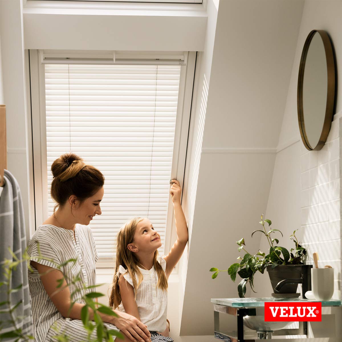 VELUX Jalousien C02 Jalousie Sand Strukturiert Weiß