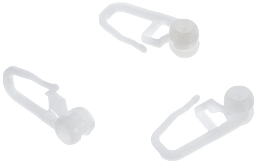 GARDINIA Chicago Rollringe weiß 50er Set Kunststoff Schiene