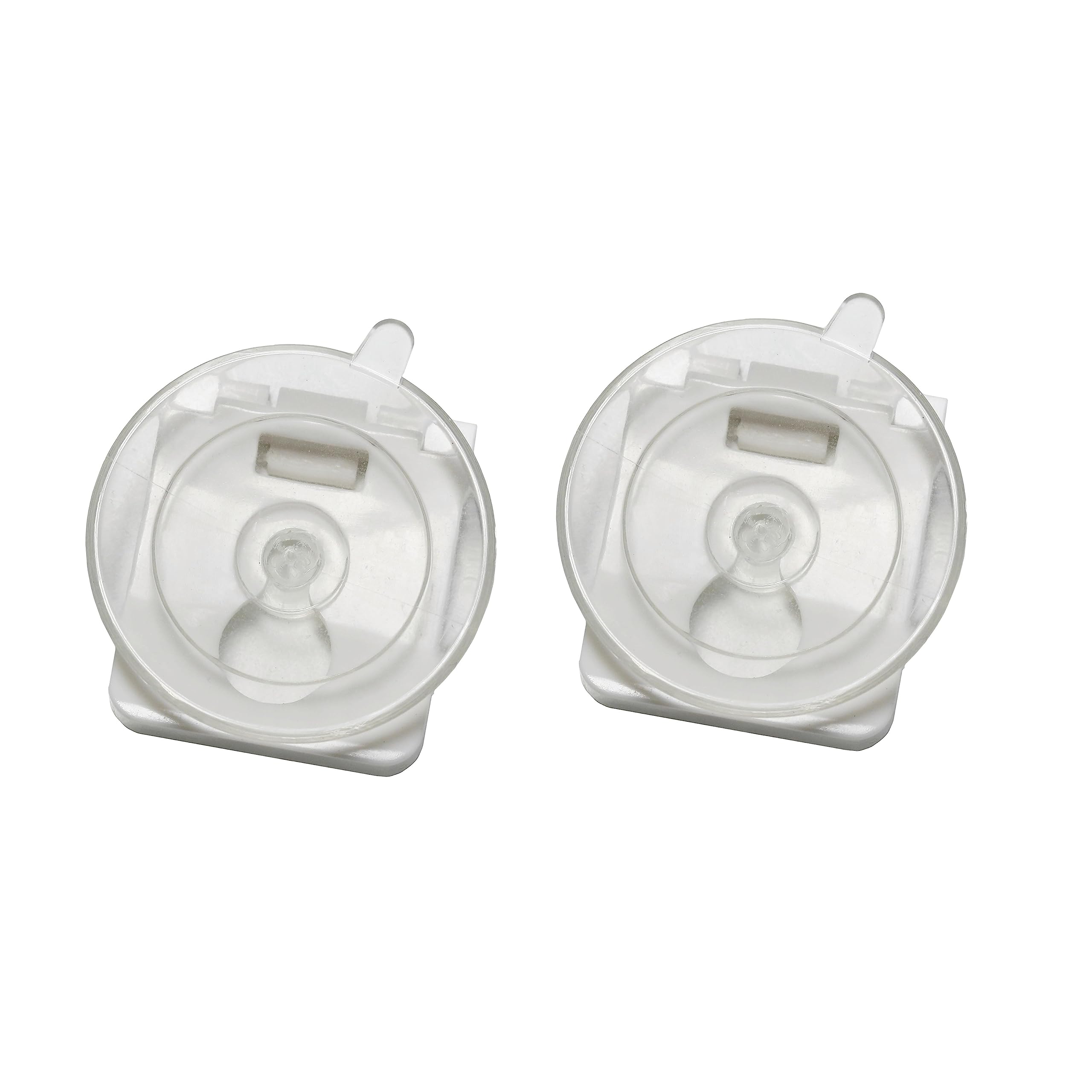 GARDINIA Plissee Solo Saugnapf-Set mit Clip transparent 2 Stück