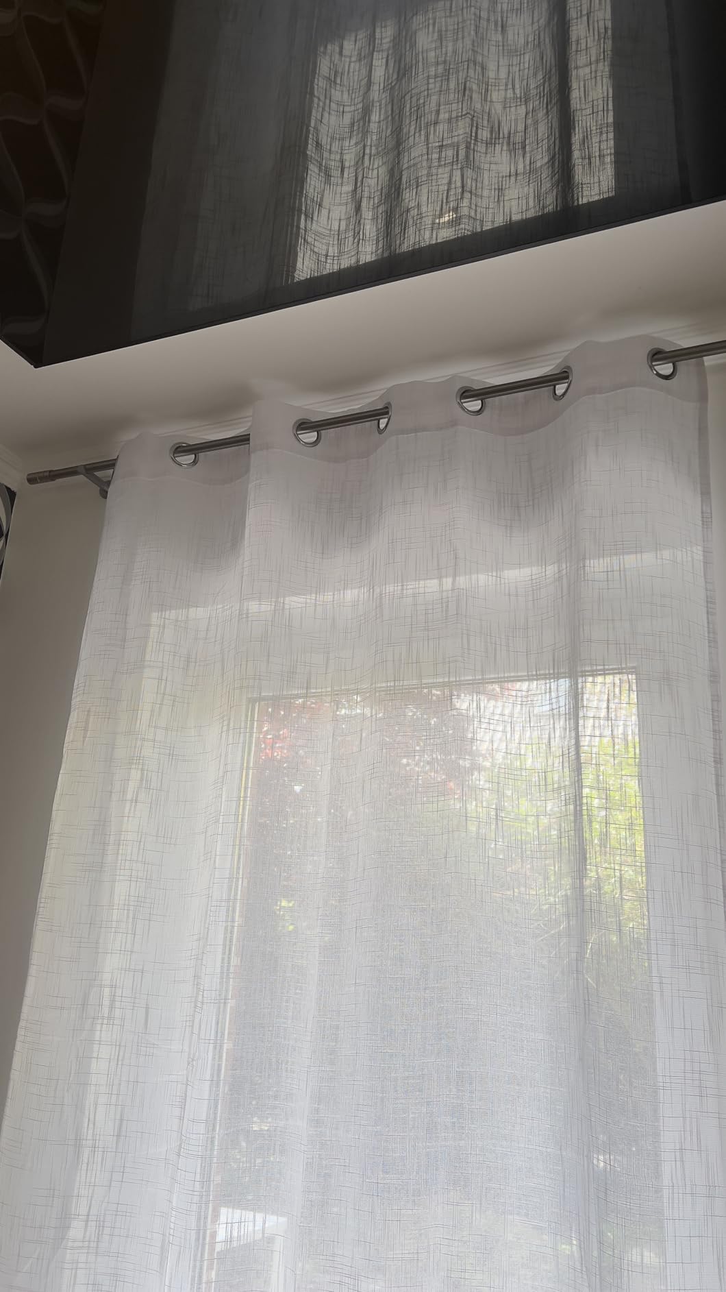 Topfinel Gardinen Leinenoptik 140x245 Beige 2er-Set Ösen