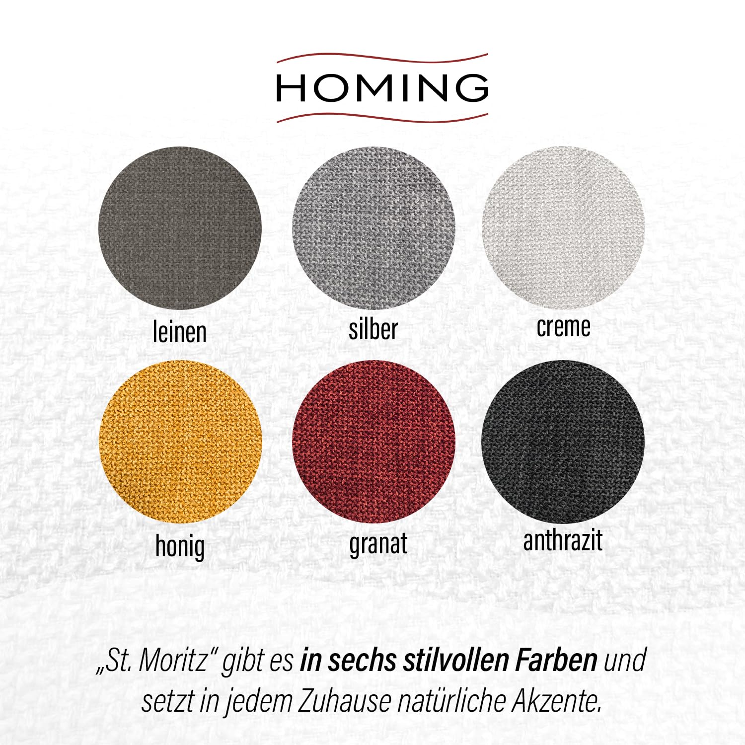 Homing St. Moritz Kissenhülle 40x40 Honig Struktur