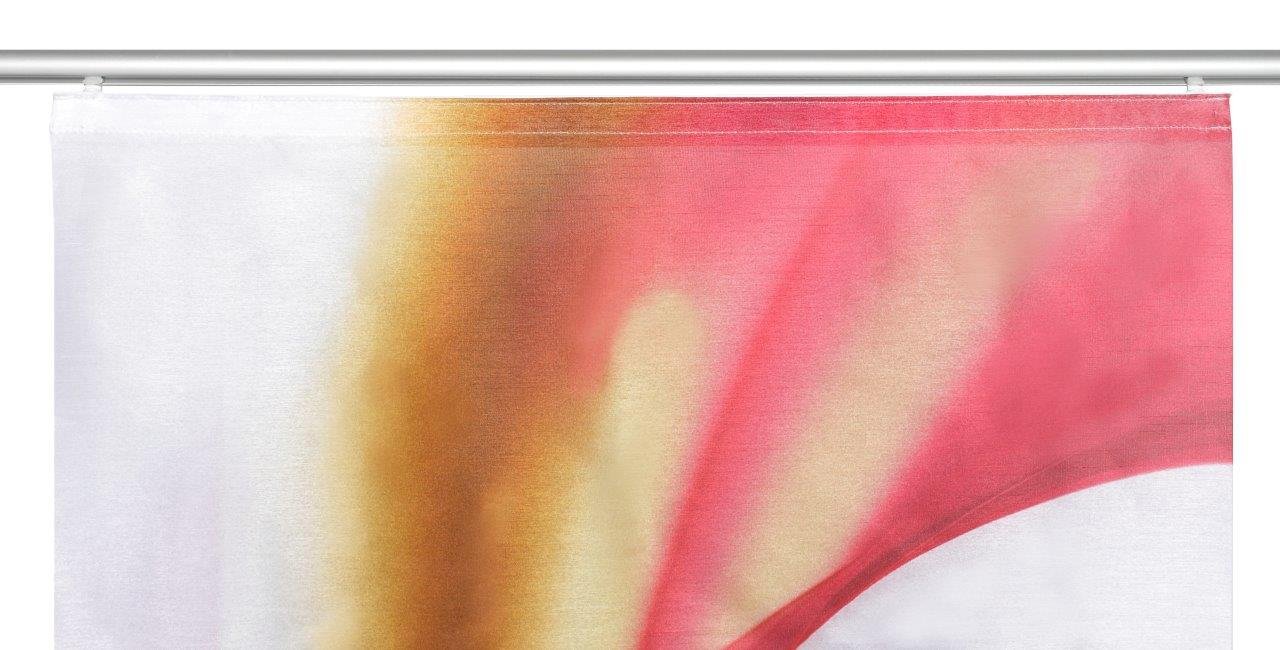 Home Fashion Schiebegardine Rosa 245x60 cm Seidenoptik